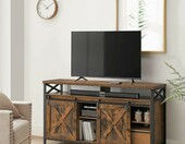 VASAGLE LTV071B01 szafka pod TV 147 cm – stolik RTV z przesuwnymi drzwiami, kolekcja Daxton – zdjęcie 2