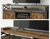 VASAGLE LTV071B01 szafka pod TV 147 cm – stolik RTV z przesuwnymi drzwiami, kolekcja Daxton – zdjęcie 3