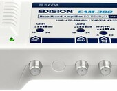 Edision CAM-300 – centralny wzmacniacz antenowy DVB-T/T2 z filtrem 5G LTE, 2 x UHF + VHF/FM – zdjęcie 4