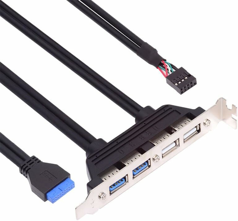 NFHK NF-U3-066-U2 – śledź PCI z 4 portami USB 2.0 i 3.0, kabel 50 cm