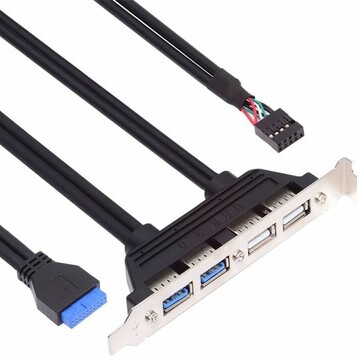 NFHK NF-U3-066-U2 – śledź PCI z 4 portami USB 2.0 i 3.0, kabel 50 cm