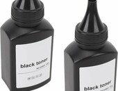 Jiawu czarny toner w proszku 2 x 200 g – zestaw do uzupełniania kaset – zdjęcie 2