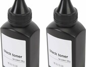 Jiawu czarny toner w proszku 2 x 200 g – zestaw do uzupełniania kaset – zdjęcie 5