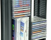 ProfiOffice MR-52S – regał na 52 płyty CD, czarny, rozbudowywalny – zdjęcie 1