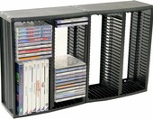ProfiOffice MR-52S – regał na 52 płyty CD, czarny, rozbudowywalny – zdjęcie 5