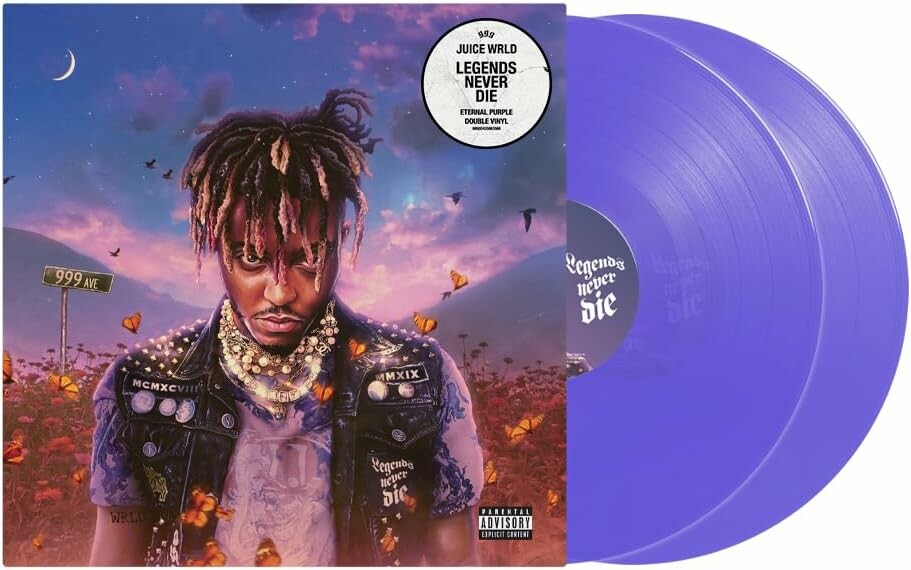 Juice WRLD Legends Never Die – 2 LP, winyl Eternal Purple, edycja na 5-lecie
