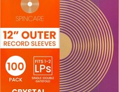 SPINCARE Crystal – 100 zewnętrznych koszulek na płyty winylowe 12 cali – zdjęcie 1