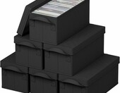 Lifewit 24517 – zestaw 6 składanych pudełek na płyty CD, czarne – zdjęcie 1