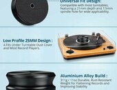 ALLmeter HG911 – aluminiowy stabilizator płyt winylowych 311 g z poziomicą – zdjęcie 4