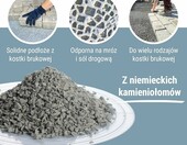 Schicker Mineral żwir brukowy z diabazu 2–5 mm, 25 kg – kruszywo szare – zdjęcie 2