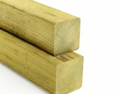 Gartenwelt Riegelsberger kantówka sosnowa impregnowana 90 x 90 mm, 100 cm – zdjęcie 1