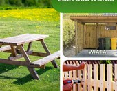 Gartenwelt Riegelsberger kantówka sosnowa impregnowana 90 x 90 mm, 100 cm – zdjęcie 3
