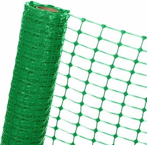HaGa ogrodzenie budowlane 1,2 x 25 m – siatka ostrzegawcza HDPE 120 g/m2, zielona