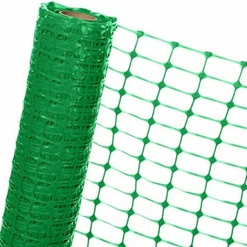 HaGa ogrodzenie budowlane 1,2 x 25 m – siatka ostrzegawcza HDPE 120 g/m2, zielona
