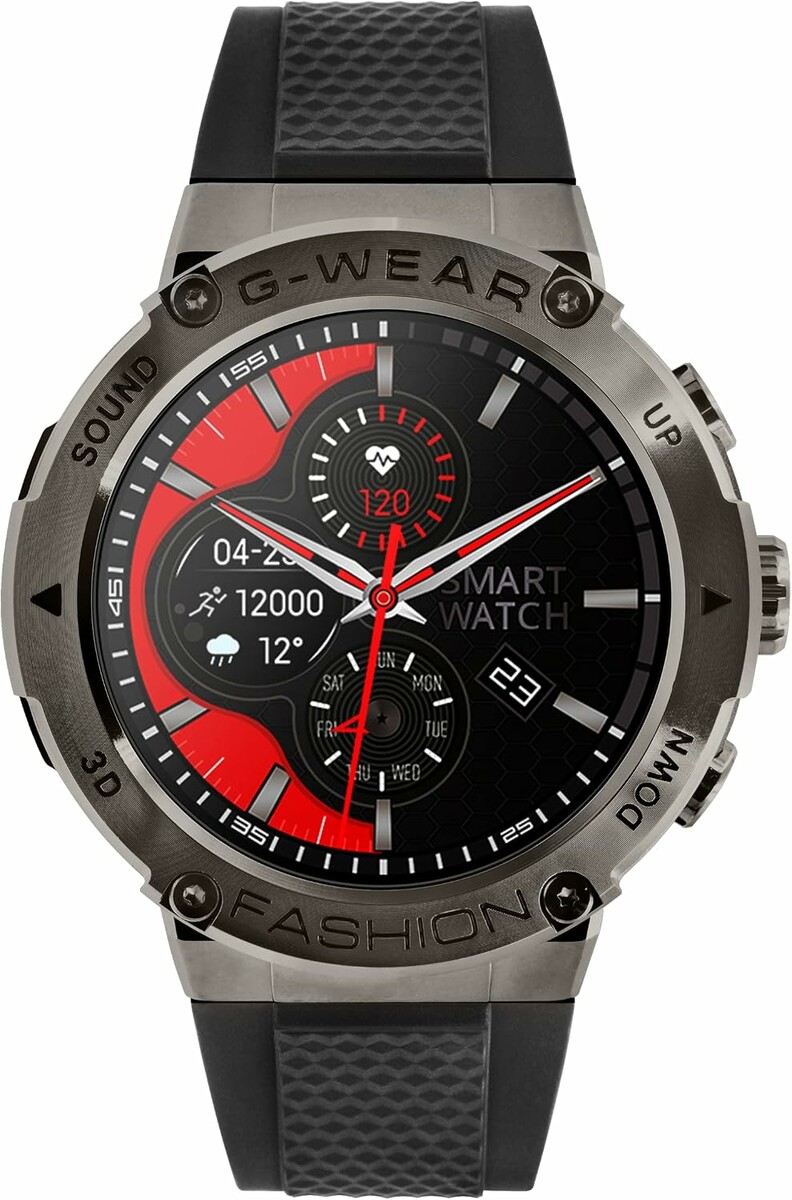 Watchmark G-Wear – smartwatch z ekranem AMOLED, czarny