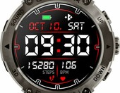 Watchmark G-Wear – smartwatch z ekranem AMOLED, czarny – zdjęcie 2