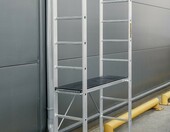 DRABEST BASIC 2x8 – aluminiowe rusztowanie jezdne z podestem 33x114 cm – zdjęcie 2