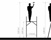 DRABEST BASIC 2x8 – aluminiowe rusztowanie jezdne z podestem 33x114 cm – zdjęcie 3