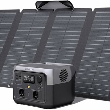EcoFlow RIVER 2 Max 512 Wh z panelem 160 W – przenośna elektrownia solarna 1000 W