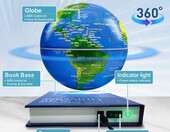 Flagest unoszący się globus magnetyczny LED z podstawą w kształcie książki – zdjęcie 5