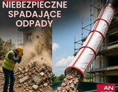 ANSERWA Zsyp na gruz 14 m – elastyczny zsyp budowlany z lejem wlotowym – zdjęcie 2