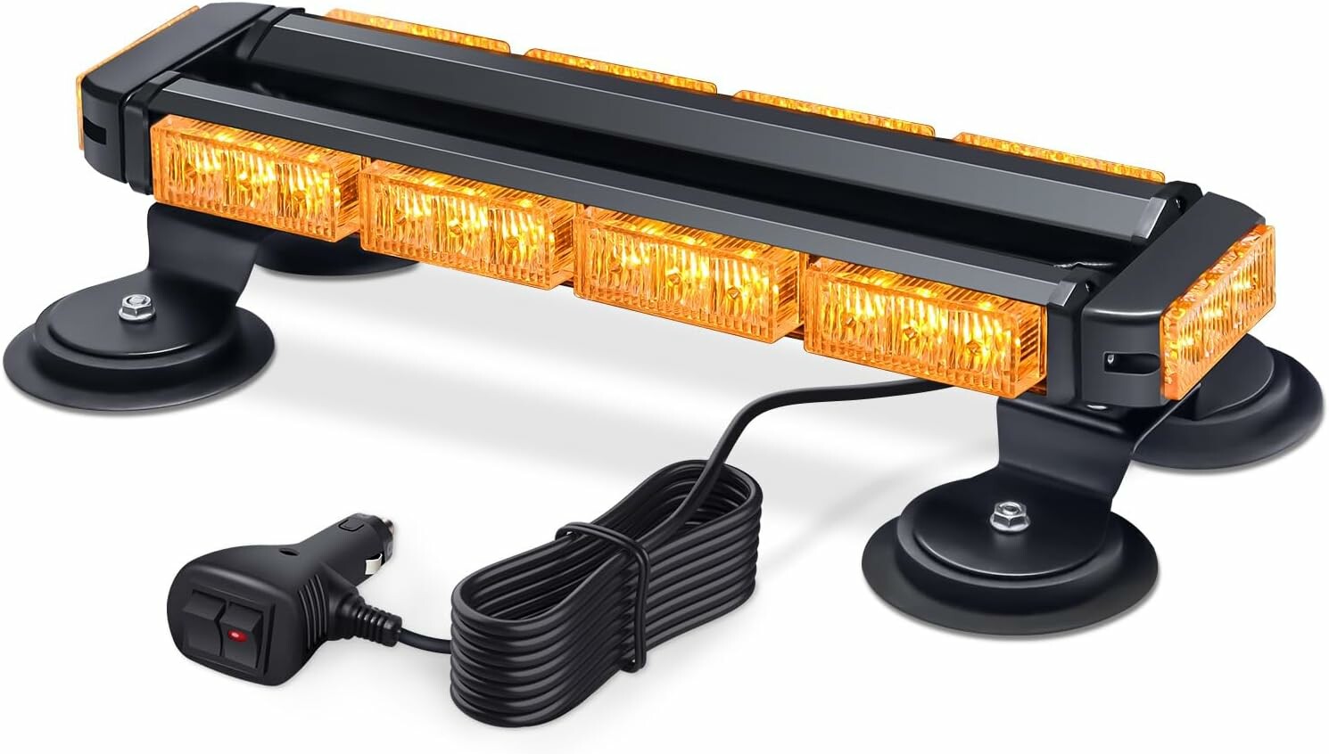 Fxlpower FXL-125-42Y – magnetyczna lampa ostrzegawcza LED 12–24 V, żółta