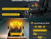 Fxlpower FXL-125-42Y – magnetyczna lampa ostrzegawcza LED 12–24 V, żółta – zdjęcie 3