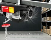 HUOMMG – elektryczna wciągarka linowa 230 V 125/250 kg z pilotem (mini winda) – zdjęcie 5