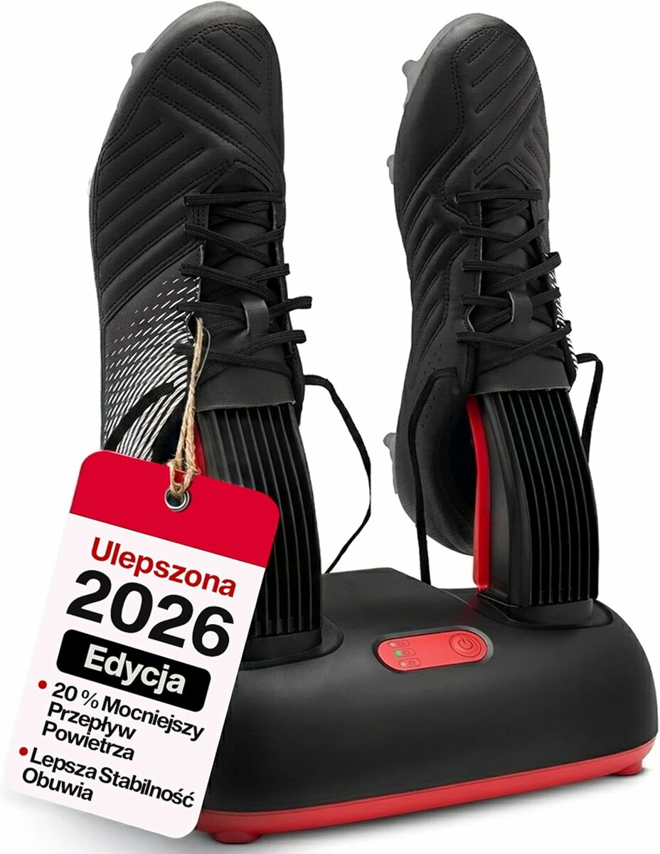 ShoeDry Ozone – elektryczna suszarka do butów z funkcją ozonowania, czarna
