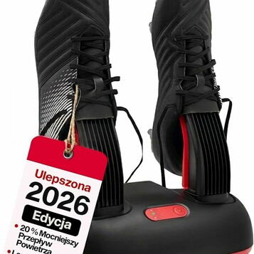 ShoeDry Ozone – elektryczna suszarka do butów z funkcją ozonowania, czarna