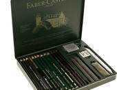Faber-Castell Pitt Graphite zestaw do rysowania 19 elementów w metalowym etui – zdjęcie 1