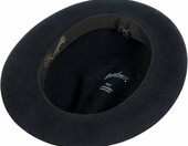 Borsalino kapelusz fedora z filcu zajęczego – włoski, niebieski, uniseks – zdjęcie 5