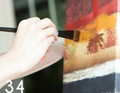 Zenacolor zestaw do malowania w drewnianej walizce – 24 farby, pędzle, płótno – zdjęcie 4
