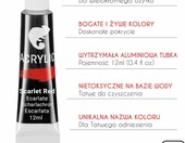 Zenacolor zestaw do malowania w drewnianej walizce – 24 farby, pędzle, płótno – zdjęcie 5