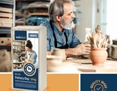WoldoClean Soft Ton – biała glina szamotowa 10 kg do rzeźbienia i garncarstwa – zdjęcie 2