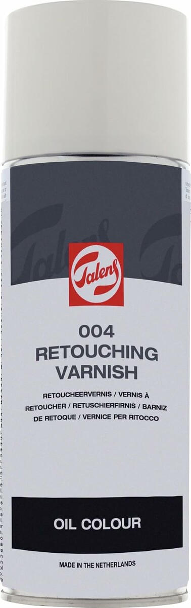 Talens werniks retuszerski do farb olejnych 400 ml – spray, błyszczący