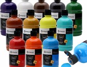 Artecho zestaw farb akrylowych Professional 12 × 500 ml – szybkoschnące, 12 kolorów – zdjęcie 1