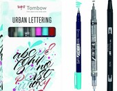 Tombow Urban Lettering – zestaw 6 pisaków pędzelkowych do kaligrafii i liternictwa – zdjęcie 1
