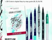 Tombow Urban Lettering – zestaw 6 pisaków pędzelkowych do kaligrafii i liternictwa – zdjęcie 2