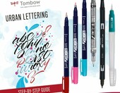 Tombow Urban Lettering – zestaw 6 pisaków pędzelkowych do kaligrafii i liternictwa – zdjęcie 3