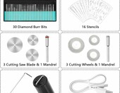 Ainiv bezprzewodowy grawer elektryczny USB z 30 końcówkami – do metalu, szkła i kamienia – zdjęcie 3