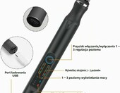 Ainiv bezprzewodowy grawer elektryczny USB z 30 końcówkami – do metalu, szkła i kamienia – zdjęcie 5