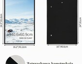 RLAVBL zestaw 6 czarnych ramek na plakaty 40x60 cm – gotowe ramy ścienne – zdjęcie 2