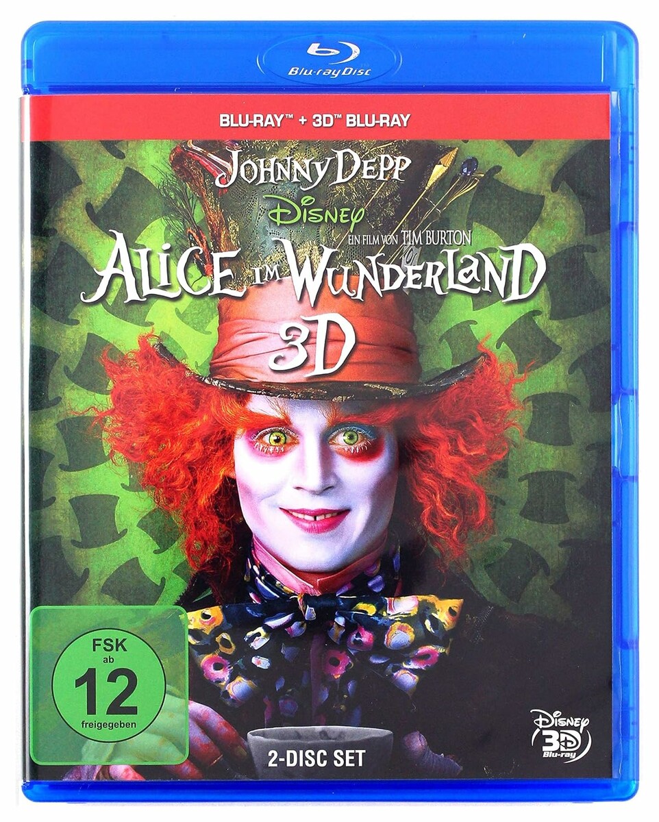 Alicja w Krainie Czarów 3D (Alice im Wunderland) – Blu-ray 3D, zestaw 2 płyt