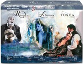 Three Live Operas – Rigoletto, La Traviata i Tosca, zestaw 4 płyt DVD – zdjęcie 1
