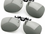 PRECORN 3DP-02 – 2 pary pasywnych okularów 3D Clip-On na okulary korekcyjne – zdjęcie 1