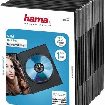 Cienkie pudełka slim na płyty DVD Hama 00051182 (stan nowy)