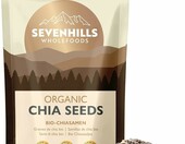 Sevenhills Wholefoods organiczne nasiona chia 1 kg – surowe, certyfikat bio – zdjęcie 1
