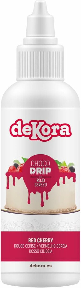 Dekora Top Drip Cherry Red 180 g – polewa do tortów z efektem kapania