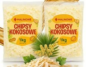 Malinowe chipsy kokosowe 2 kg – suszone płatki kokosowe, 2 x 1 kg – zdjęcie 1